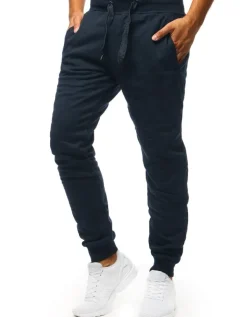 Spodnie Męskie>Dstreet Spodnie męskie dresowe granatowe UX2707
