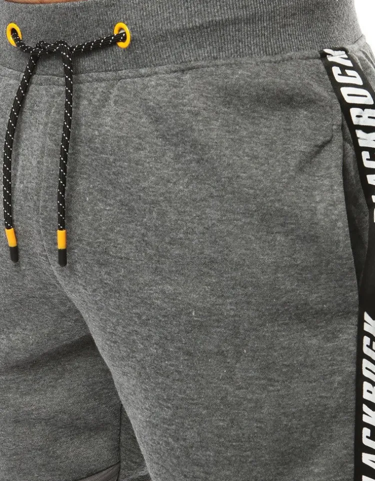 Spodnie Męskie>Dstreet Spodnie męskie dresowe joggery antracytowe UX3541