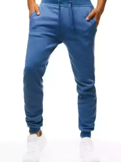 Spodnie Męskie>Dstreet Spodnie męskie dresowe niebieskie UX3427