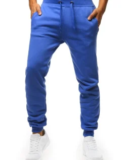 Spodnie Męskie>Dstreet Spodnie męskie dresowe niebieskie UX2710
