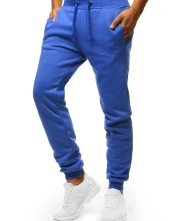 Spodnie Męskie>Dstreet Spodnie męskie dresowe niebieskie UX2710