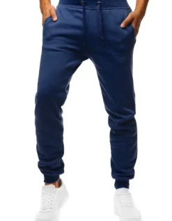 Spodnie Męskie>Dstreet Spodnie męskie dresowe niebieskie UX2709