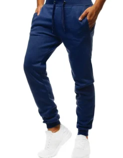 Spodnie Męskie>Dstreet Spodnie męskie dresowe niebieskie UX2709