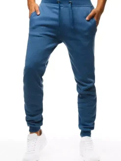 Spodnie Męskie>Dstreet Spodnie męskie dresowe niebieskie UX3370