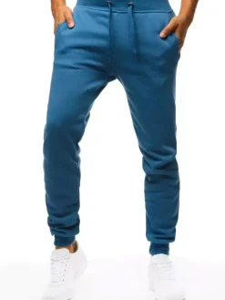 Spodnie Męskie>Dstreet Spodnie męskie dresowe niebieskie UX3632
