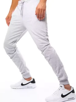 Spodnie Męskie>Dstreet Spodnie męskie dresowe szare UX3245