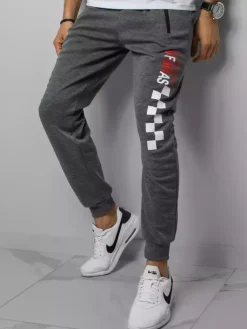 Spodnie Męskie>Dstreet Spodnie męskie dresowe szare UX3041