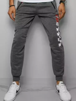 Spodnie Męskie>Dstreet Spodnie męskie dresowe szare UX3041