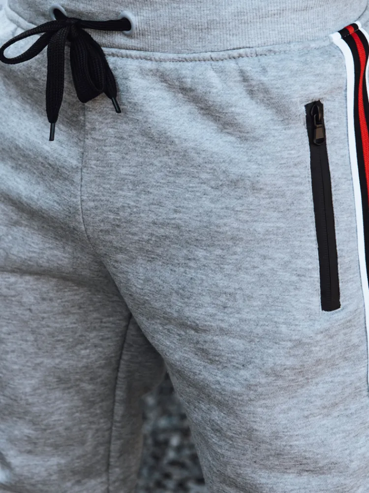 Spodnie Męskie>Dstreet Spodnie męskie dresowe szare UX4426