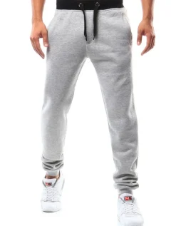 Spodnie Męskie>Dstreet Spodnie męskie dresowe szare UX2214