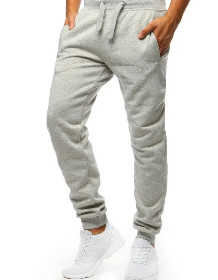 Spodnie Męskie>Dstreet Spodnie męskie dresowe szare UX2623