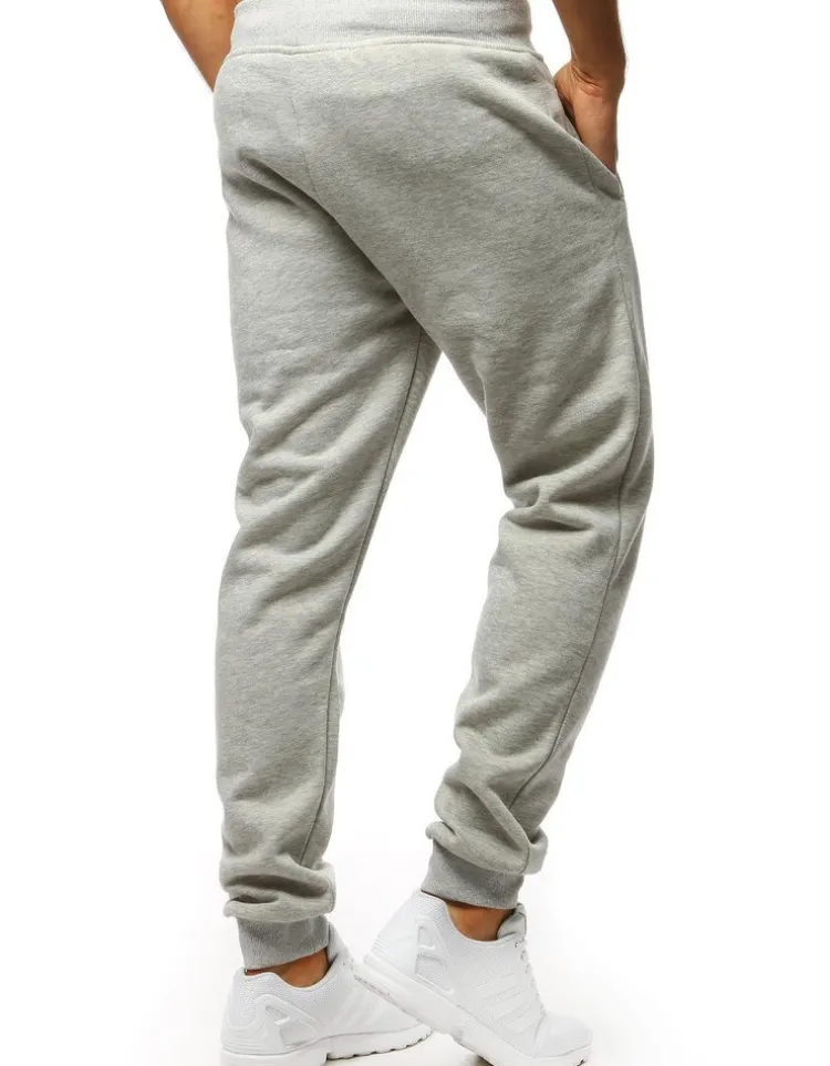 Spodnie Męskie>Dstreet Spodnie męskie dresowe szare UX2623