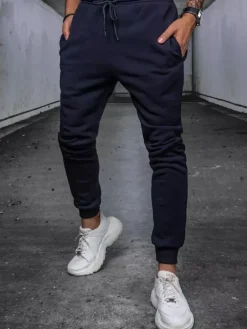 Spodnie Męskie>Dstreet Spodnie męskie granatowe UX3892