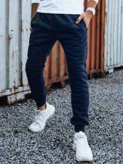 Spodnie Męskie>Dstreet Spodnie męskie granatowe UX4432