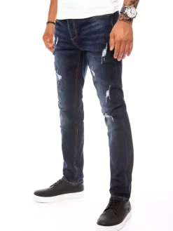 Jeansy Męskie>Dstreet Spodnie męskie granatowe UX3810