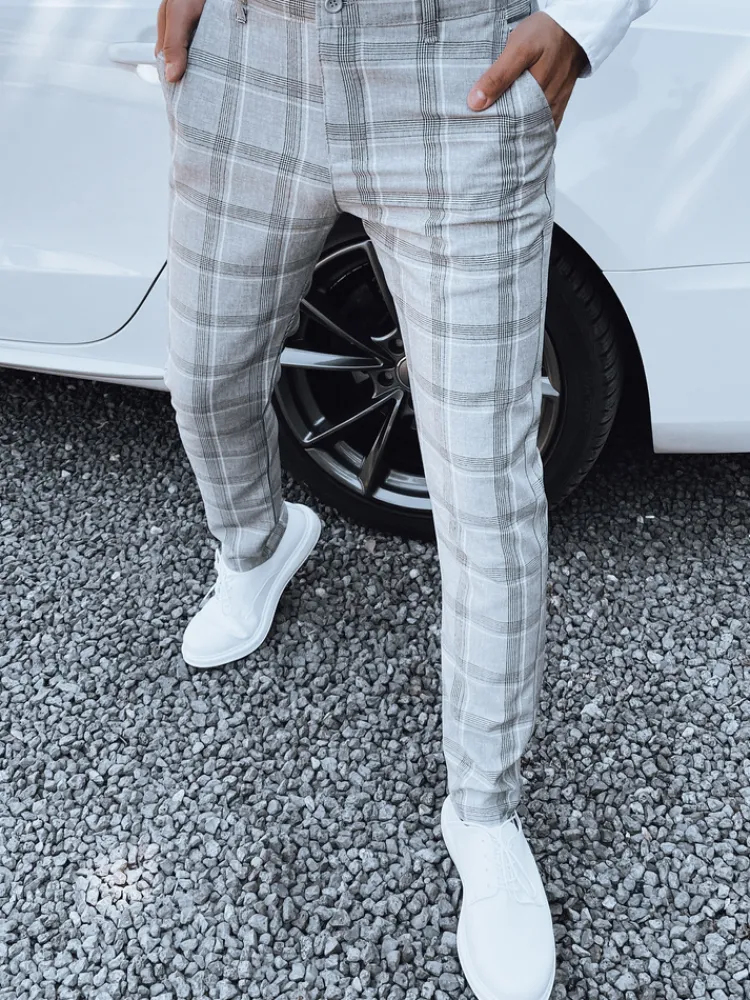 Wyjątkowe Okazje|Spodnie Męskie>Dstreet Spodnie męskie jasnoszare UX4405