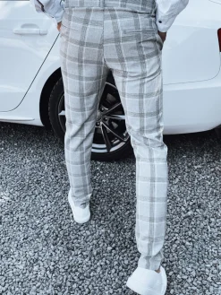 Wyjątkowe Okazje|Spodnie Męskie>Dstreet Spodnie męskie jasnoszare UX4405