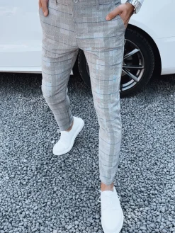 Wyjątkowe Okazje|Spodnie Męskie>Dstreet Spodnie męskie jasnoszare UX4407