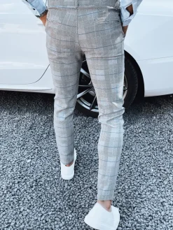 Wyjątkowe Okazje|Spodnie Męskie>Dstreet Spodnie męskie jasnoszare UX4407