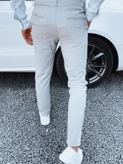 Wyjątkowe Okazje|Spodnie Męskie>Dstreet Spodnie męskie jasnoszare UX4382