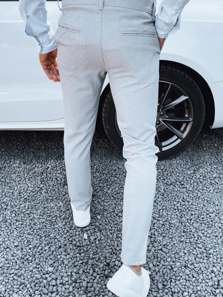 Wyjątkowe Okazje|Spodnie Męskie>Dstreet Spodnie męskie jasnoszare UX4382