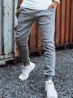 Spodnie Męskie>Dstreet Spodnie męskie jasnoszare UX4430