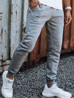 Spodnie Męskie>Dstreet Spodnie męskie jasnoszare UX4430