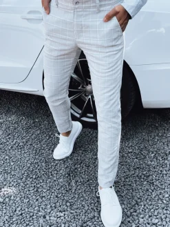 Wyjątkowe Okazje|Spodnie Męskie>Dstreet Spodnie męskie jasnoszary UX4389