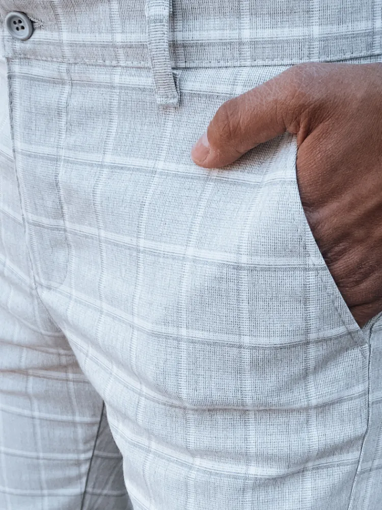 Wyjątkowe Okazje|Spodnie Męskie>Dstreet Spodnie męskie jasnoszary UX4389