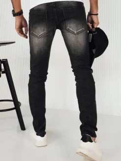 Jeansy Męskie|Spodnie Męskie>Dstreet Spodnie męskie jeansowe ciemnoszare UX4151