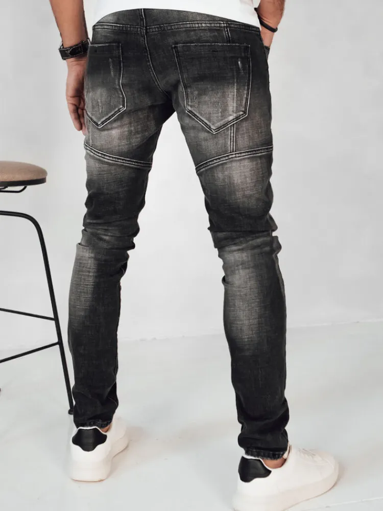 Spodnie Męskie|Jeansy Męskie>Dstreet Spodnie męskie jeansowe ciemnoszare UX4150