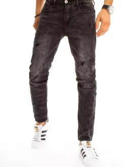 Spodnie Męskie|Jeansy Męskie>Dstreet Spodnie męskie jeansowe czarne UX3211