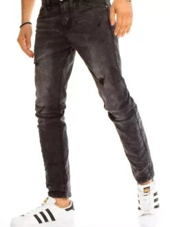 Spodnie Męskie|Jeansy Męskie>Dstreet Spodnie męskie jeansowe czarne UX3211