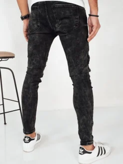 Spodnie Męskie|Jeansy Męskie>Dstreet Spodnie męskie jeansowe czarne UX4139