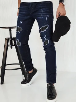 Spodnie Męskie|Jeansy Męskie>Dstreet Spodnie męskie jeansowe granatowe UX4142