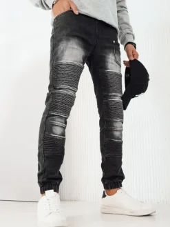 Spodnie Męskie|Jeansy Męskie>Dstreet Spodnie męskie jeansowe joggery czarne UX4222