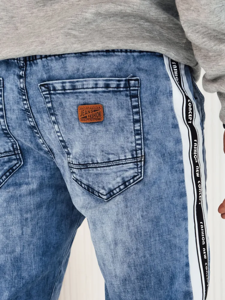 Spodnie Męskie|Jeansy Męskie>Dstreet Spodnie męskie jeansowe joggery niebieskie UX4224
