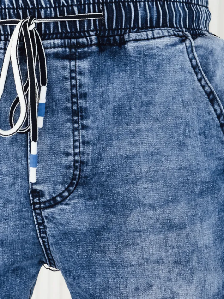 Spodnie Męskie|Jeansy Męskie>Dstreet Spodnie męskie jeansowe joggery niebieskie UX4224
