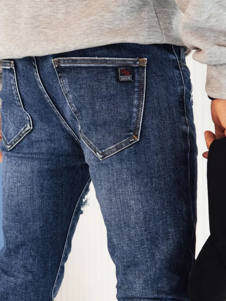 Spodnie Męskie|Jeansy Męskie>Dstreet Spodnie męskie jeansowe niebieskie UX4235