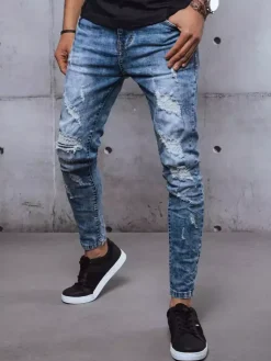 Spodnie Męskie|Jeansy Męskie>Dstreet Spodnie męskie jeansowe niebieskie UX3593
