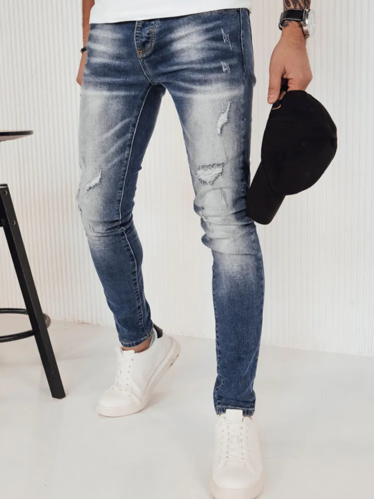 Spodnie Męskie|Jeansy Męskie>Dstreet Spodnie męskie jeansowe niebieskie UX4154
