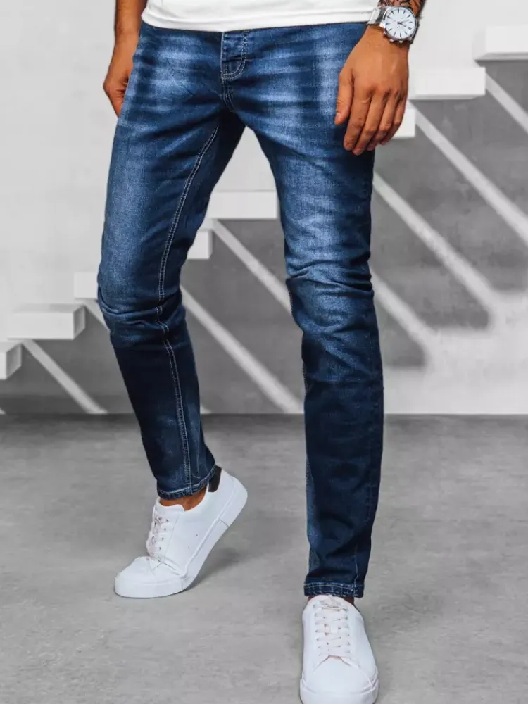 Jeansy Męskie|Spodnie Męskie>Dstreet Spodnie męskie jeansowe niebieskie UX3940