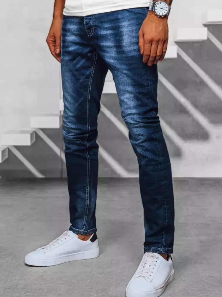 Jeansy Męskie|Spodnie Męskie>Dstreet Spodnie męskie jeansowe niebieskie UX3940