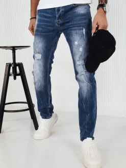 Spodnie Męskie|Jeansy Męskie>Dstreet Spodnie męskie jeansowe niebieskie UX4143