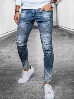 Spodnie Męskie|Jeansy Męskie>Dstreet Spodnie męskie jeansowe niebieskie UX4097