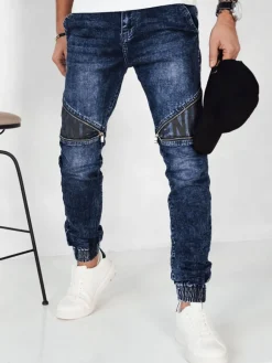 Spodnie Męskie|Jeansy Męskie>Dstreet Spodnie męskie jeansowe niebieskie UX4135