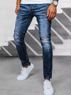 Spodnie Męskie|Jeansy Męskie>Dstreet Spodnie męskie jeansowe niebieskie UX3948
