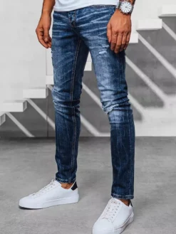 Spodnie Męskie|Jeansy Męskie>Dstreet Spodnie męskie jeansowe niebieskie UX3948