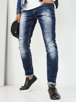 Spodnie Męskie|Jeansy Męskie>Dstreet Spodnie męskie jeansowe niebieskie UX4225