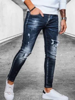 Spodnie Męskie|Jeansy Męskie>Dstreet Spodnie męskie jeansowe niebieskie UX4092